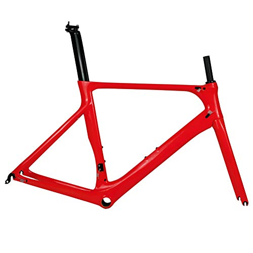 HAILI Cuadro de Bicicleta de Carretera de Carbono Completo OEM Spcycle DI2 y Cuadro de maquinaria de Bicicleta de Carretera de Carbono BB86 50.5/53/56 cm Garantía de 2 años,G
