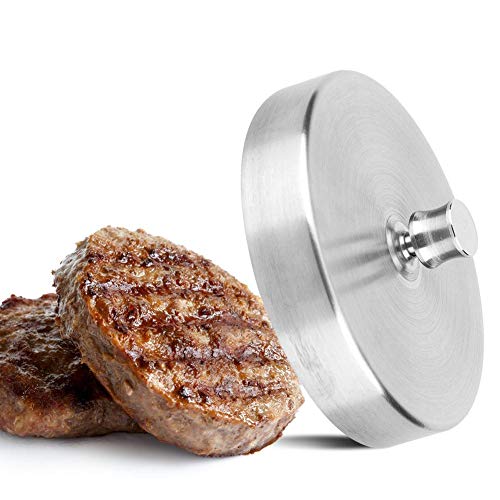 Hamburguesa de acero inoxidable Prensa de carne Hamburguesa Prensadora de moldes Máquina de cocina Hamburguesa, tocino, parrilla Prensa para el hogar