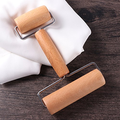 Healifty T Forma de Rodillo de Madera para Hornear Herramienta de Rodillo de Cocina para Galletas de Pasta Herramienta de Cocina de Pizza para Hornear