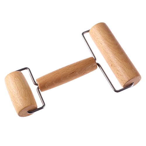 Healifty T Forma de Rodillo de Madera para Hornear Herramienta de Rodillo de Cocina para Galletas de Pasta Herramienta de Cocina de Pizza para Hornear