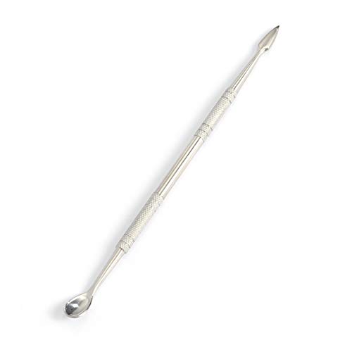 HEALLILY - Espátula de acero inoxidable para tallar cera, espátula, arcilla, cerámica, escultura, cuchara para manualidades y esculturas