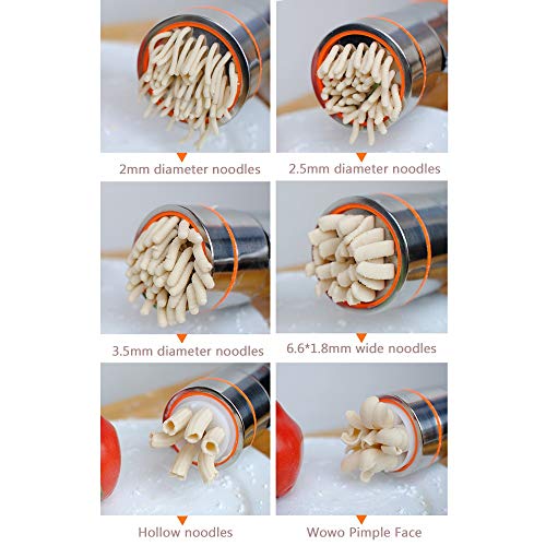 Herramienta de la cocina profesional de acero inoxidable tallarines Manual fabricante fettuccine espaguetis tallarines de arroz máquina de la prensa de las pastas frescas Verduras Fruta Exprimidor mul