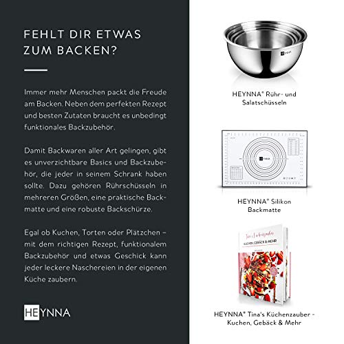 HEYNNA® Delantal de Cintura – 100% Tela Negra de Algodón – Delantal de Cocina Hombre y Mujer – Perfecto como Delantal de Cocina Repostería y Servicio