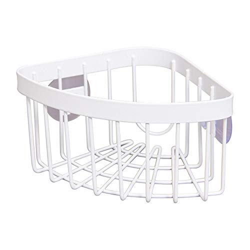 HHFZH Organizador de Fregadero Cocina Cesto Porta Esponja Jabonera Blanco, raspadores de cacerolas y Otros Utensilios de Cocina, Organizador de Fregadero con ventosas