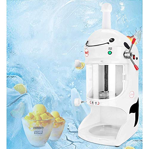 HIZLJJ Hielo máquina de Afeitar del Cono de la Nieve Máquina de Hacer Hielo Comercial de Afeitar de la máquina de sobremesa Afeitado trituradora de Hielo, 300W Perfecto for Fiestas Eventos