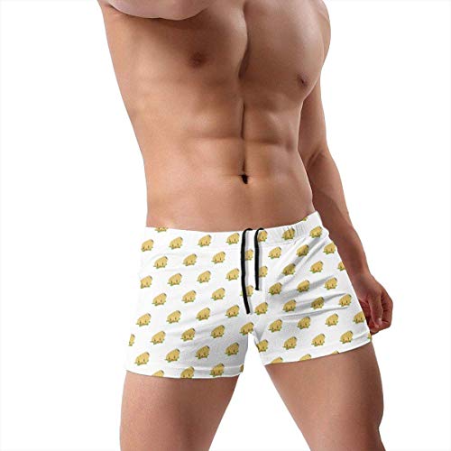 HKKH Mortero de piña Trajes de baño Cortos de Boxer de Secado rápido para Hombres