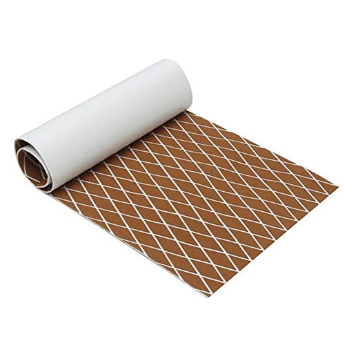 Hoja barco fondo marino Plataforma de alta calidad de la teca Hoja de auto-adhesivo de 190x70cm marrón y blanco de espuma EVA teca suave (tamaño : 5mm)