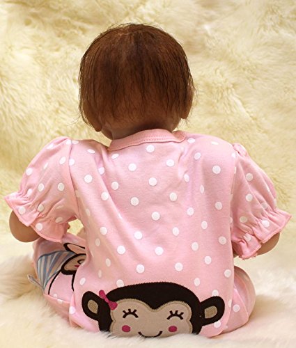HOOMAI 20inch 50CM Realista Reborn muñeca bebé niñas Silicona Baby Doll Real Niños pequeños Magnetismo Juguetes Girls Cierra Tus Ojos