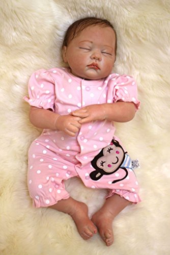 HOOMAI 20inch 50CM Realista Reborn muñeca bebé niñas Silicona Baby Doll Real Niños pequeños Magnetismo Juguetes Girls Cierra Tus Ojos