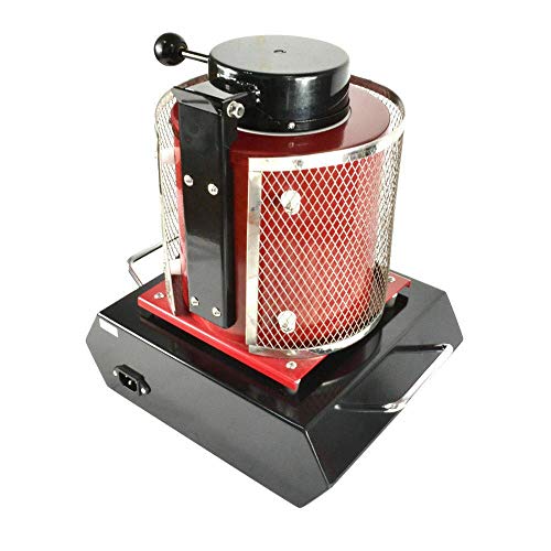 Horno de fundición de 220 V 1600 W, dorado, plateado y metal, barrita de grafito de 3 kg