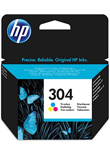 HP 304 Cartuchos de tinta originales, negro y tricolor, paquete de 2