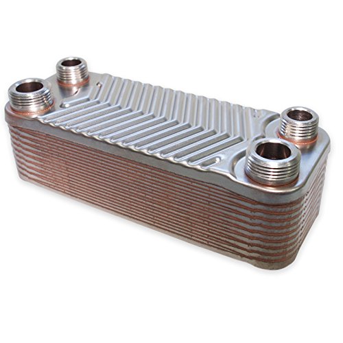 Hrale Intercambiador calor térmico acero inoxidable 20 placas Termocambiador placas máx. 44 kW