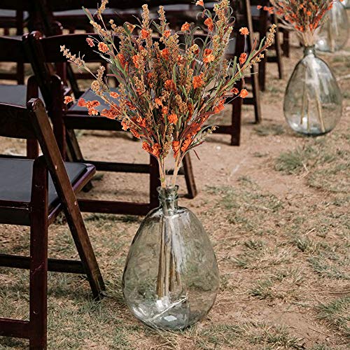 HUAESIN 2pcs Bouquet Flores Artificiales Marron Falsa Ramo Espigas de Trigo Simulacion Flor Artificial Vintage Hecha de Papel para Otoño Decoracion Jarrones Mesa Hogar Boda Fiesta Interior Exterior
