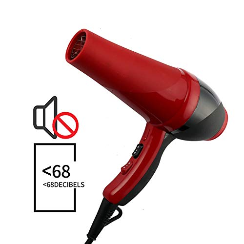 HUIHUAN Secador de cabello Red Plus Black Personality Secador de cabello Peluquería Dedicada de alta potencia No daña el termostato de cabello Secador de cabello