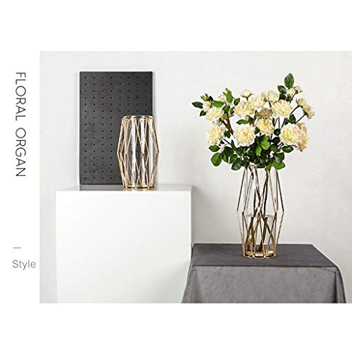 HXF- Decoración del Flor de la Flor Artificial Falsa Artificial Flor de Gardenia Living Mesa Baja Mesa Flor Oficina Ramo Floral Moda