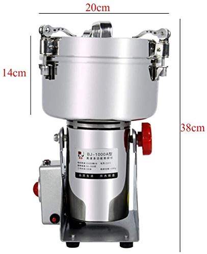 Hyl Molinillo de Grano 2500g eléctrica de Gran Alcance de Molino de Granos de Trigo Amoladora Alta Velocidad sin Gluten Amoladora Molino de harina, 39000rpm Motor de Gran Alcance, for Uso doméstico y