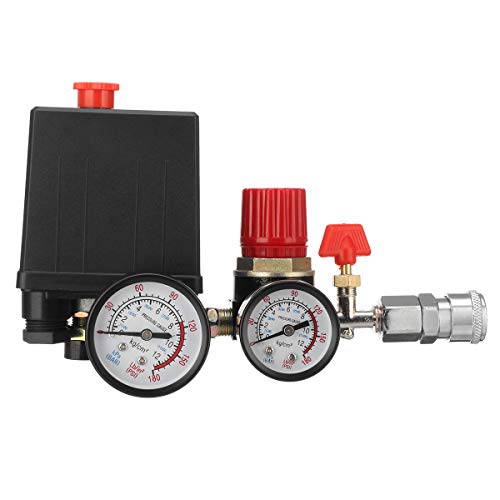 ILS – Calibre regulador en relieve colector válvula de ajuste presostato compresor de aire con conector rápido