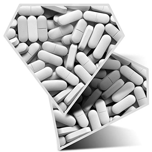 Impresionante pegatinas de diamante de 10 cm – Pastillas doctora enfermera farmacéutica divertido calcomanías para portátiles, tabletas, equipaje, libros de chatarra, frigorífico, regalo genial #42041