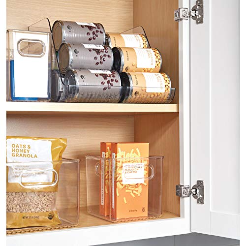 InterDesign Cabinet/Kitchen Binz Caja organizadora, Organizador de Cocina Mediano en plástico, cajón para frigorífico, Transparente