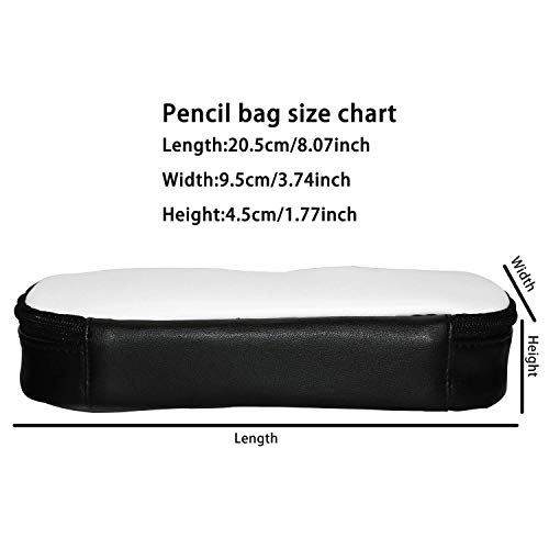 IOPLK Estuche para lápices de escuela de moda, comida Pasta original Restaurante italiano Comida de carne Bolsa de bolígrafo de pollo retro Bolsa de papelería de oficina para útiles escolares y de ofi