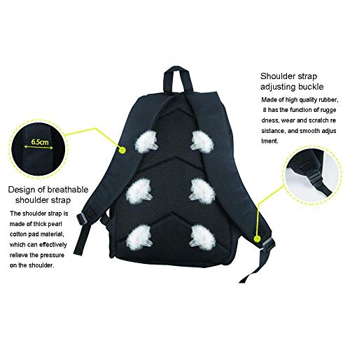 Ives Jean Mochila Escolar Mochila universitaria Fiesta de Toga Mochila Escolar Elegante, Perfil mitológico de Afrodita y Marco de Bordes griegos de Rama de Olivo Estampado para niño