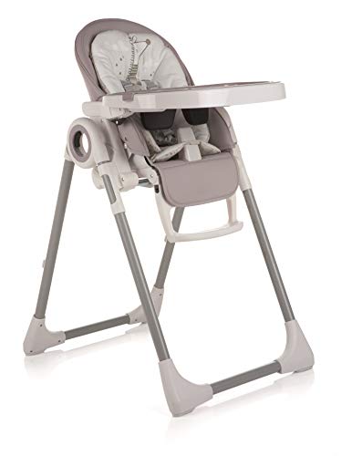 Jané Kosmic Trona Alta Compacta, Plegable, Polipiel, de 0 a 3 años, 5 posiciones de Reclinado y 7 Alturas Diferentes, Desenfundable, Bandeja Extraíble, Incluye Reductor Reversible