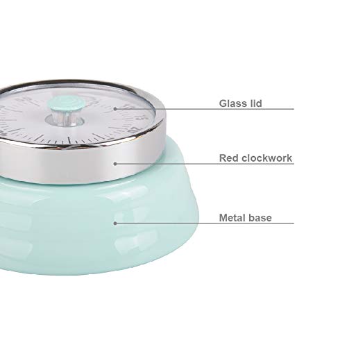 Jayron Recordatorio del Temporizador de Cocina Administre Temporizadores Mecánico Giratorio de 360 Grados Reloj de Alarma de Cuenta Regresiva para Hornear Refrigerador Magnético Cocinar,Aprender