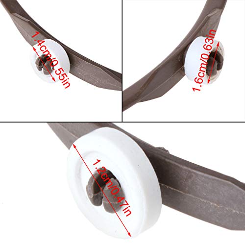 jiheousty Partes del Horno de microondas Bandeja giratoria de Forma Redonda Soporte de Placa de Vidrio 6.57 '' Interior