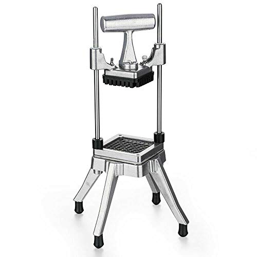 Jintaihua 1/4" de aleación de aluminio + acero inoxidable manual para verduras, pelador de verduras, cortador de cebolla, cortador de patatas Gastro 53,3 x 25,4 x 25,4 cm