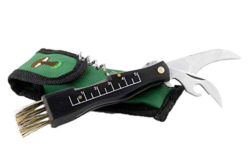 JKR Navaja Micologica para Recoleccion de Setas Hoja Acero INOX. 7 cm con Funda Rovellons 89