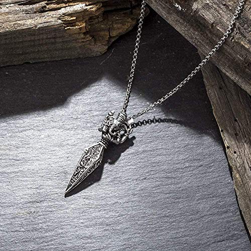 JSYHXYK Collar Lord Ganesha Colgante Collar Ganesh Deidad Hindú Vajra Mortero Dios Asiático De La Fortuna