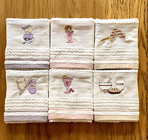 Juego de paños de cocina de alta calidad de Daisy Home. 6 unidades 30 x 50 cm