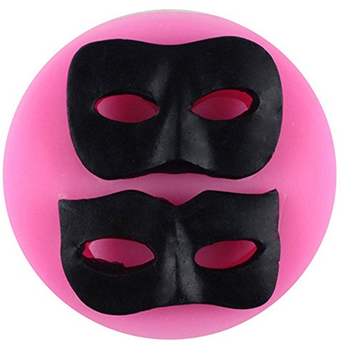 JUNGEN® Molde de Silicona de Fondant Forma de Máscara Moldes para Pastel Decoracion DIY Molde de Hornear para Halloween