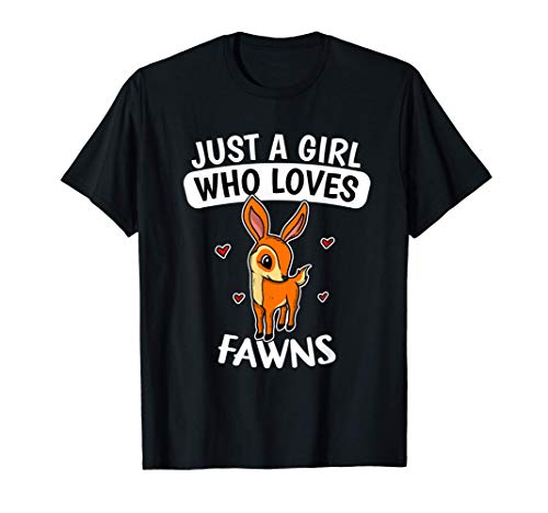 Just A Girl Who Loves Fawns Disfraz De Cervatillo Camiseta