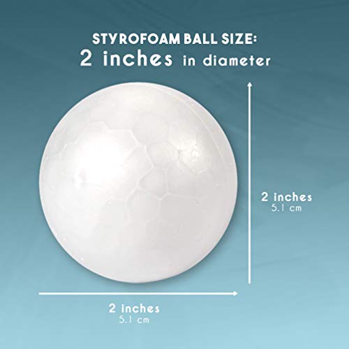 Juvale Bolas de espuma, suministros para artes y manualidades (2 en, 24 unidades)
