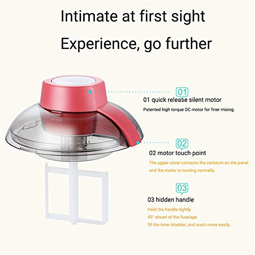 JUZEN Máquina de Helados automática para el hogar Máquina de Helados pequeña y rápida Máquina de Yogur, Herramienta de Cocina Postre, Bricolaje, 600 ml, Herramienta de envío,Red