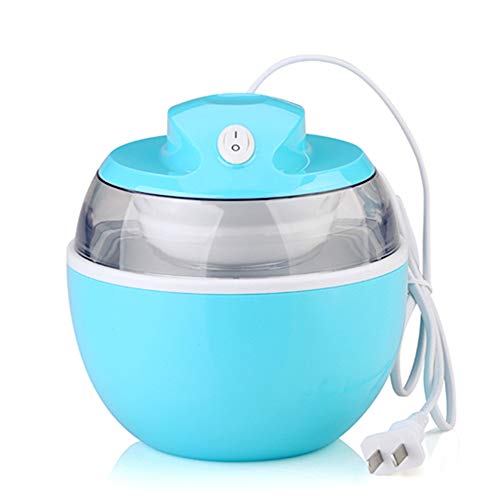 JUZEN Máquina para Hacer Hielo Máquina para Hacer Hielo Máquina para Hacer Hielo portátil Máquina para Hacer Hielo a la Moda Máquina para Hacer Hielo con Yogur eléctrico de 750 ml Sin BPA,Blue
