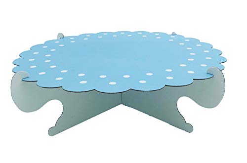 KADISA KIT COMPLETO MESA DULCE PARA CELEBRACIONES, CUMPLEAÑOS, BODAS, COMUNIONES, FIESTAS, CANDY BAR (Lunares Azul Pastel)