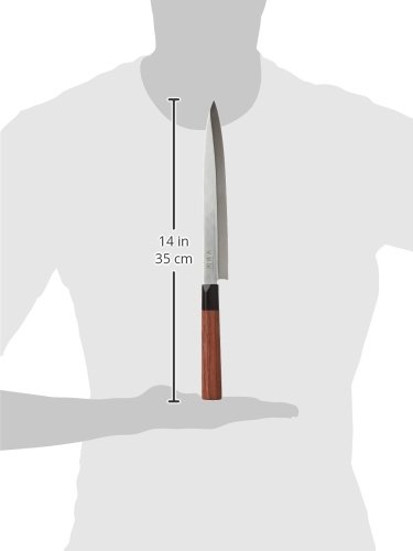 Kai Seki Magoroku Yanagiba Rojo con Mango de Madera 21 cm