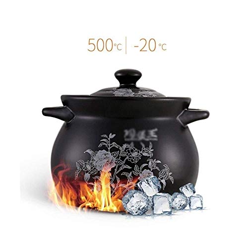 KaiKai Esmaltado de cerámica del Horno holandés cazuela Salud Sopa de Olla hogar Olla Alta Temperatura del Fuego del pote de la cazuela (Tamaño: L) (Size : S)