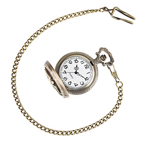 keke Retro Sao Sword Art Online Reloj de Bolsillo de Cuarzo Hombres Mujeres   Colgante Niños Cadena de Cuarzo analógica Regalos Bronce Fob Hueco