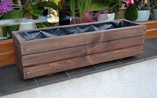 Kena D-6 - Jardinera de madera para jardín, alta calidad, 60/90 cm de longitud