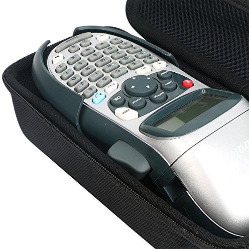 Khanka Duro Viaje Estuche Bolso Funda para DYMO LetraTag LT-100H Tape Impresora de etiquetas LabelMaker. Mesh Pocket para YMO 12mm LetraTAG Plastic tape