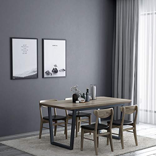 KINLO 61 * 500cm Pegatinas Decorativas de Puerta Muebles Vinilo Papel Adhesivo Gris Oscuro Mate Aumento del Grosor Pintado Pared Impermeable de PVC para Dormitorio/Sala/Aparador, a Prueba de Agua
