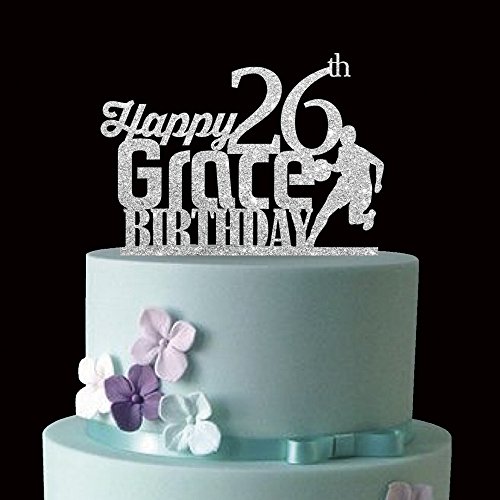 Kiskistonite - Juego de 26 figuras de baloncesto para decorar tartas de cumpleaños, personalizables, para decoración de tartas, fiestas, tartas, etc.