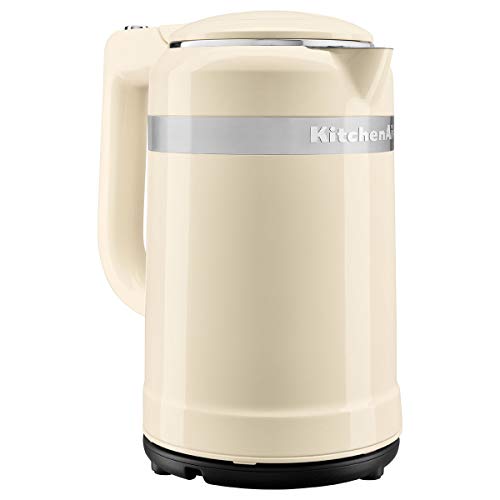 KitchenAid 5KEK1565EAC - Tetera eléctrica (1,5 L, 2400 W, Crema de color, De plástico, Indicador de nivel de agua)