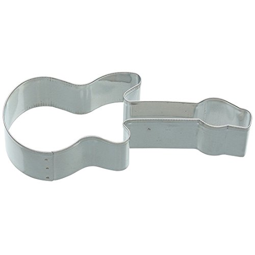 Kitchencraft Cortador para Galletas con Formas Guitarra, Acero Inoxidable, Plateado, 12x5x7 cm