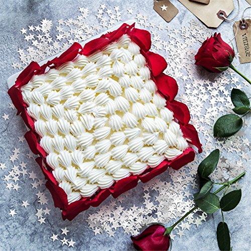Konsait Guirnaldas Set 30pcs Plata Colgar Remolino decoración de Techo Colgantes Serpentinas emerillones Espiral & Confeti con Forma de Estrella (15g) para Boda, Cumpleaños Decoración de Fiesta