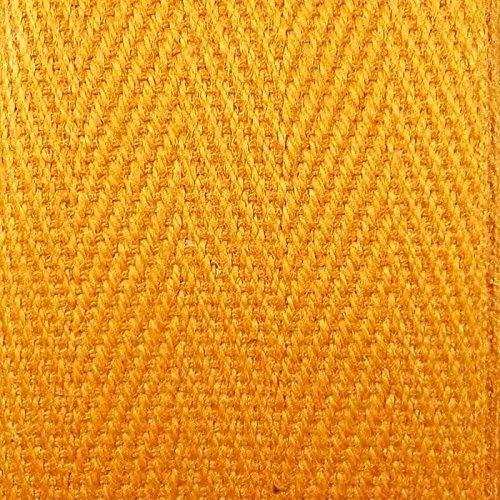 Kraftz® – Cinta de algodón de 25 mm x 50 m, en rollo para empavesado, costura, ribetes, espiguilla, tejido de sarga, manualidades, vestidos y delantales.