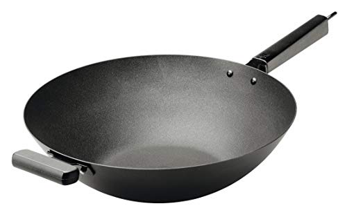KUHN RIKON Ligero con Antiadherente, Joyce Chen, Apto para inducción, 35 cm, Acero, Negro